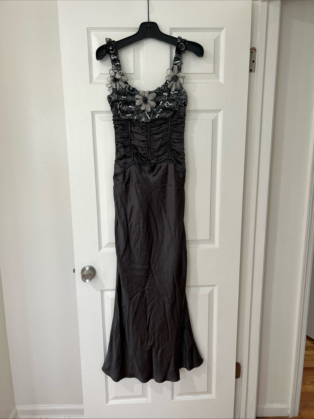 Lela Rose Sexy, RARE Flower/Beaded Embellished Corset Style Formal Cocktail Gown